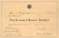 Certificat de membre  vie accord  Mme Blanchard par l'Institut fminin du N.-B., 1935.