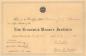 Certificat de membre � vie accord� � Mme Blanchard par l'Institut f�minin du N.-B., 1935.