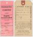 Billet d'entr�e de madame Blanchard lors de l'exposition de Fredericton � 1937