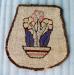 Couvre�si�ge crochet� sur jute avec de la  guenille