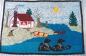 Tapis crochet� sur jute avec de la guenille de coton