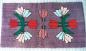 Tapis crochet� sur jute avec de la laine et du coton