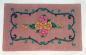Tapis crochet� sur jute avec de la laine
