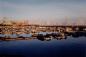 La marina de Sorel avec comme arrire-plan le traversier et les silos  grains du port de Sorel