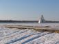 Le phare de l'le du Moine en saison hivernale