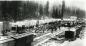 Le col Rogers durant la construction du chemin de fer