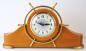 Horloge en bois  roue de gouvernail  de la Snider Clock Corporation (mcanisme remontable)