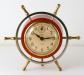 Horloge-rveil  roue de gouvernail de la Snider Clock Corporation (mcanisme remontable)