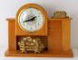 Horloge lectrique pour chemine, botier en bois et ampoule de couleur, Snider Clock Corporation