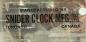 tiquette autocollante pour horloge murale des annes 1960, Snider Clock Mfg Co.