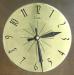 Cadran ordinaire en laiton pour horloges murales des annes 1970, Snider Clock Mfg Co.