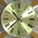 Autre exemple de cadran en laiton pour horloges murales des annes 1970, Snider Clock Mfg Co.