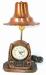 Lampe lectrique avec horloge au mouvement remontable, Breslin Industries