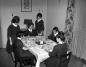 Repas des �tudiantes de 3e ann�e au Petit Foyer de l'Institut Familial Val-Marie