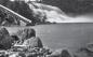 Le glissoir  bois des Grandes Chutes prs du barrage High Falls sur la rivire du Livre