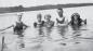 Famille Chnier en baignade dans la rivire Outaouais  Wndover, Ontario