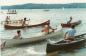 Course de canots organise par l'Htel Mon-Chez-Nous sur le Lac-des-Plages