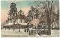 Carte postale couleur du presbyt�re de la paroisse Notre-Dame-de-Lourdes en hiver