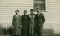 Les soeurs, Clara Caron et Émélie Chamard avec l'infirmière et l'agronome du comté au Témiscamingue