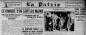 "La Patrie", 11 novembre 1924 article sur le retour de voyage de Gustave Boyer