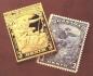 400e anniversaire du voyage de Jacques Cartier. Collection de timbre en argent et or