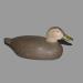 Appelant de chasse (morillon femelle) r�alis� par Pierre Langlois (1936-1995) de Hudson
