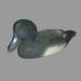 Appelant de chasse (morillon m�le) r�alis� par Jacques-Andr� Amyot (1925-  ) de Ville de L�ry