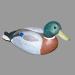 Appelant de chasse (colvert m�le) r�alis� par Alcide Leroux (1936-2004) de Saint-Zotique