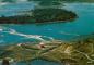 Vue aérienne des rapides et du fort de Coteau-du-Lac