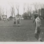 Le terrain de foot de l’école vers 1950