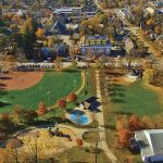 Vue aérienne du parc municipal en 2015