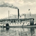 Le bateau à vapeur S.S. Aberdeen, vers 1895