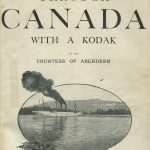 Couverture du livre de Lady Aberdeen : « Through Canada with a Kodak » (À travers le Canada avec un Kodak)