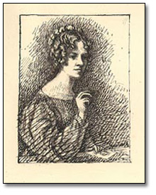 Autoportrait miniature au fusain d'Anne Langton.