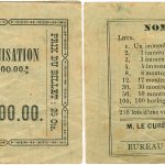 Billets de loterie de colonisation, deuxième série