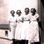 Effie Smith, Alice Draper, Winnie Draper et Mary Draper en 1937