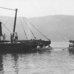 Le piquet de grève sur le ponton