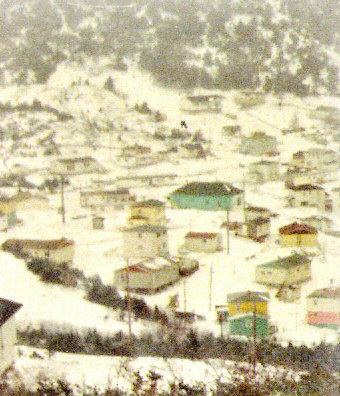 Photo d’hiver prise à Parker’s Cove dans les années 70 