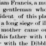 En souvenir de William Francis (1816-1894) 