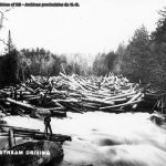 Flottage du bois lors d’un embâcle
