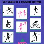Programme officiel des troisièmes Jeux gais et du festival culturel Celebration ’90