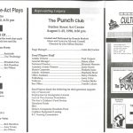 Programme du Festival de théâtre (recto)