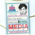 Laissez-passer médiatique pour Celebration ’90 de Mary Anne McEwen
