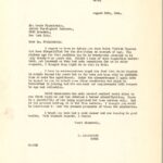 Lettre du rabbin Herman Abramowitz au Dr Louis Finkelstein, août 1944