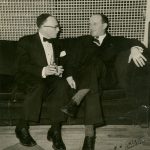 Le hazan Nathan Mendelson & le rabbin Wilfred Shuchat, années 1950