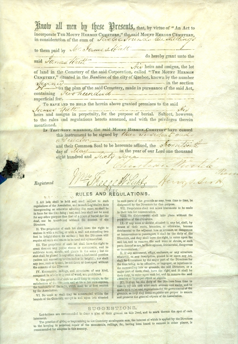 Une photo d'un document, acte de vente écrit en écriture