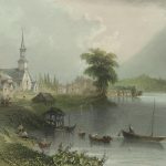 Estampe d’une aquarelle de William Henry Bartlett (1809-1854)
