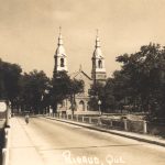 Église catholique Sainte-Madeleine à Rigaud vers 1940