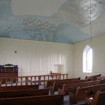 Intérieur de l’église Côte St. George Presbyterian, Saint-Télesphore, 2003