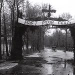 Inondation sur le Chemin du Bois-Vert (avenue Saint-Charles) à Vaudreuil vers 1920